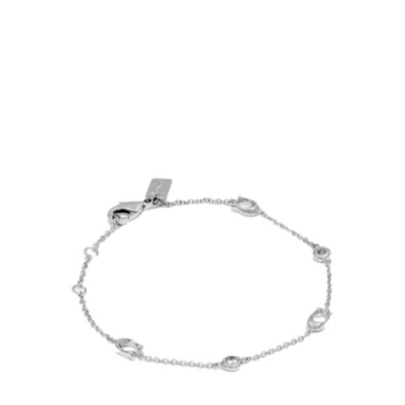 Coach F37672 Signature Chain Delicate Bracelet, Silver SV - Picture 1 of 7
